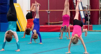 gymnasts handstands