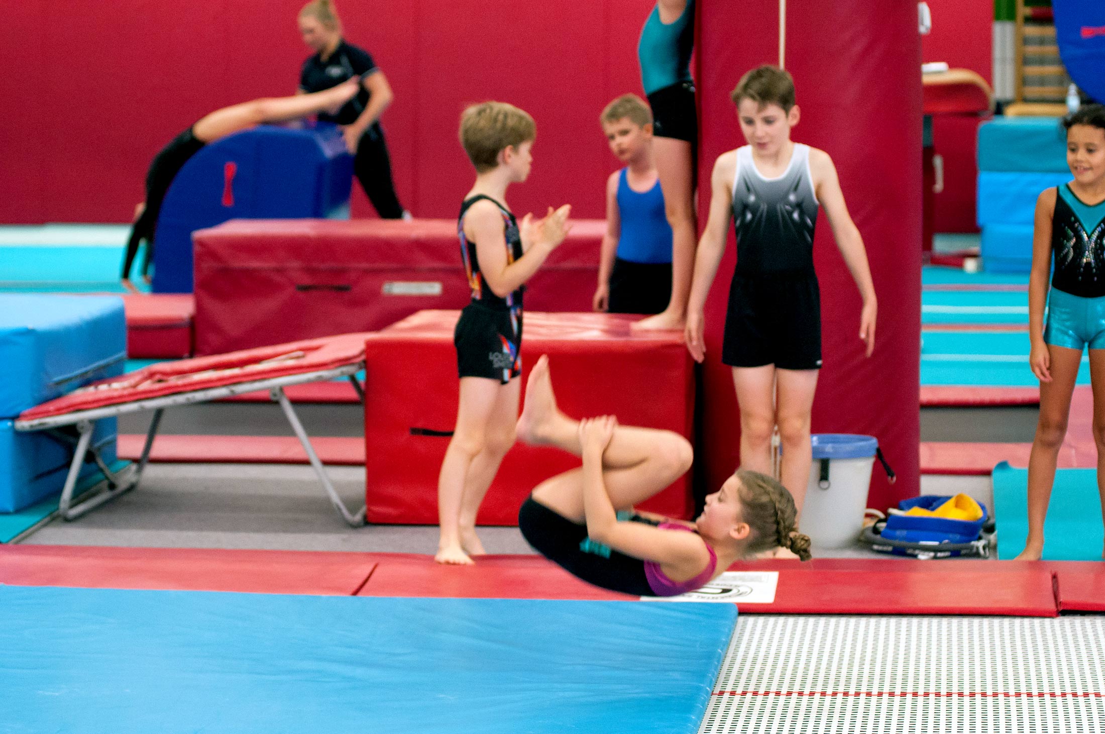 gymnast tumbling